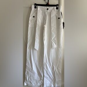 Wide Leg White Pants
